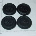 4 Wyandotte Black Rubber Simulated Spoke Wheel/Tire Toy Parts Main Image