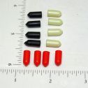 Dozen Tonka Rd/Blk/Whi Rubber Crank/Handle Tip Replacement Toy Parts Main Image