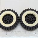 Set of 2 Tonka Plastic Wheels/Inserts Replacement Toy Parts Main Image