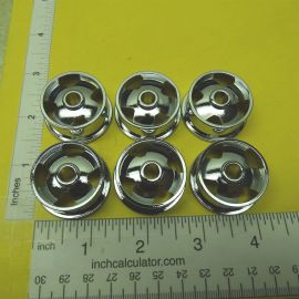 Chrome Plated Smith Miller 4 Spoke Cast Replacement Wheel Part