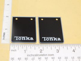 Tonka Custom 3D Printed Semi Trailer Mudflap Set Replacement Toy Parts