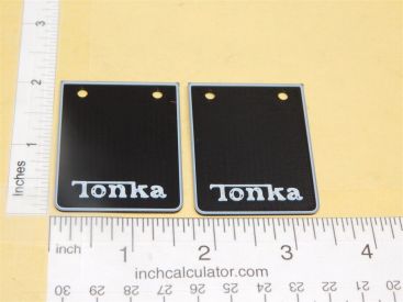 Tonka Custom 3D Printed Semi Trailer Mudflap Set Replacement Toy Parts Main Image