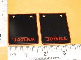 Tonka Custom 3D Printed Semi Trailer Mudflap Set Replacement Toy Parts