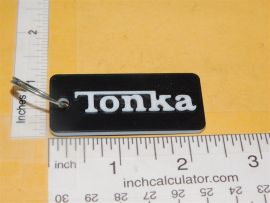 Tonka Custom 3D Printed Plastic Keychain/Zipper Pull Logo Item