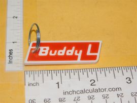 Buddy L Custom 3D Printed Plastic Keychain/Zipper Pull Logo Item