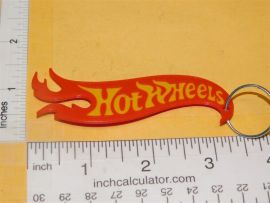 Hotwheels Custom 3D Printed Plastic Keychain/Zipper Pull Logo Item