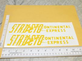 Pair Structo Transcontinental Express Stickers