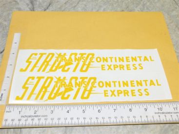 Pair Structo Transcontinental Express Stickers Main Image