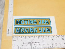 Structo Pre-War Moving Van Truck Replacement Stickers