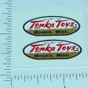 Pair 1958 to 1961 Tonka Oval Logo Stickers Main Image