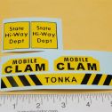 1961 Tonka Mobile Clam Construction Toy Replacement Sticker Set Main Image