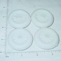 4 Wyandotte White Rubber Simulated Spoke Wheel/Tire Toy Parts Main Image