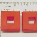 Tonka Turbo Diesel 3D Printed Red Flasher Lights 2, Replacement Toy Part Main Image