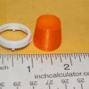 Single Nylint 3D Print Orange Flasher w/White Bezel Replacement Toy Part Alternate View 1