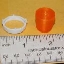 Single Nylint 3D Print Orange Flasher w/White Bezel Replacement Toy Part Alternate View 2