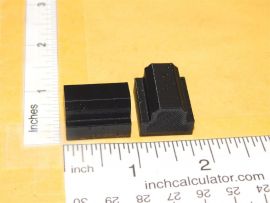 Pair Tonka 3D Printed Black Plastic Mighty Tonka Bumper Inserts