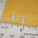 Pair Tonka 3D Printed Clear Plastic Mini Tonka Toy Headlights Alternate View 1