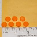 Set 7 Tonka 3D Printed Amber Plastic Tonka Winnebago Clearance Lights Main Image