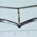 Doepke Jaguar Replacement Windshield Toy Part  Chrome Plate Alternate View 1