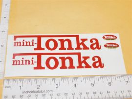 Mini Tonka Semi Truck & Trailer Replacement Sticker Set