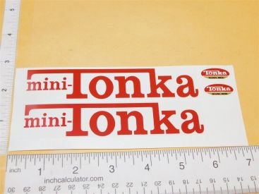 Mini Tonka Semi Truck & Trailer Replacement Sticker Set Main Image