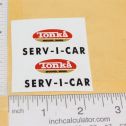 Pair Tonka Oval Style Ser-Vi-Car Replacement Stickers Main Image