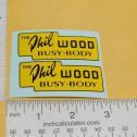 Pair Lincoln Phil Wood Busy Body Dump Truck Stickers Main Image