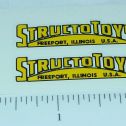 Pair Structo Yellow/Black Door Stickers Main Image