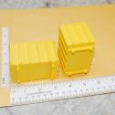 Pair Tonka Custom 3D Printed Plastic Yellow Tiny Tonka Cargo Bin Alternate View 2