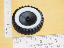 Ertl 3D Printed 1:16 Scale International Scout Wheel/Whitewall Toy Part Ertl 3D Printed 1:16 Scale International Scout Wheel/Whitewall Toy Part