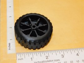 Tonka 3D Printed Black Plastic Wide Wheel Variatrion Replacement Part Tonka 3D Printed Black Plastic Wide Wheel Variatrion Replacement Part