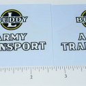 Pair Buddy L Wood Army Transport Truck Sticker Set Main Image Pair Buddy L Wood Army Transport Truck Sticker Set Main Image