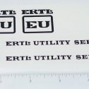Ertl EU Utility Truck Black Sticker Set Main Image Ertl EU Utility Truck Black Sticker Set Main Image