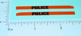 Pair Superfast Matchbox #20 Police Patrol Sticker Pair Superfast Matchbox #20 Police Patrol Sticker