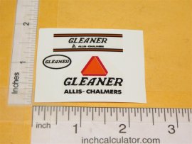 Allis Chalmers 1:32 Scale Gleaner Combine Replacement Sticker Set Allis Chalmers 1:32 Scale Gleaner Combine Replacement Sticker Set