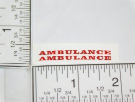 Corgi Commer Ambulance Van Replacement Sticker Set Corgi Commer Ambulance Van Replacement Sticker Set