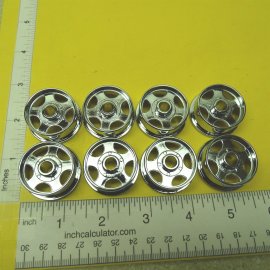 Single Chrome Plated Smith Miller 5 Spoke Cast Replacement Wheel Part Single Chrome Plated Smith Miller 5 Spoke Cast Replacement Wheel Part